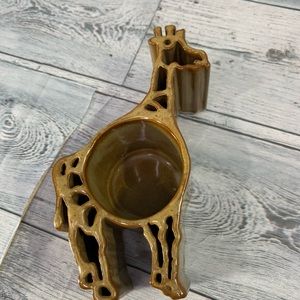 Giraffe Candle Pot Pottery Tealight Votice Holder USA Virginia